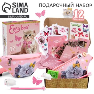 Подарочный набор для девочки с сумкой Easy box "Котята"