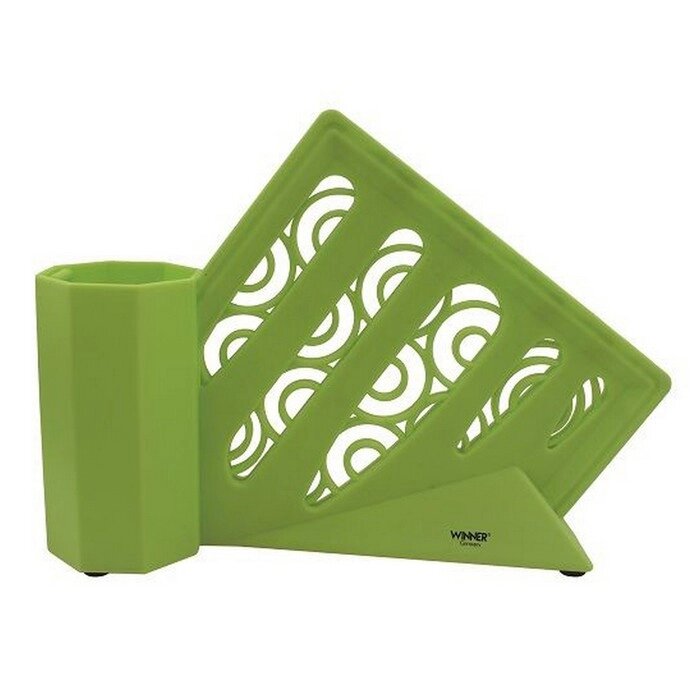 Подставка для ножей, цвет зелёный от компании Интернет-гипермаркет «MALL24» - фото 1