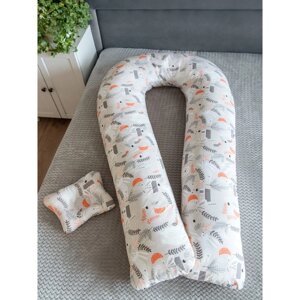 Подушка для беременных "U Комфорт" и подушка для младенцев "Малютка", принт В лесу
