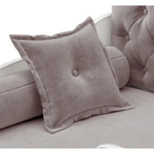 Подушка на кровать-тахту "Вэлли", размер 50x50 см, цвет серый