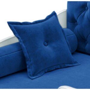 Подушка на кровать-тахту "Вэлли", размер 50x50 см, цвет синий