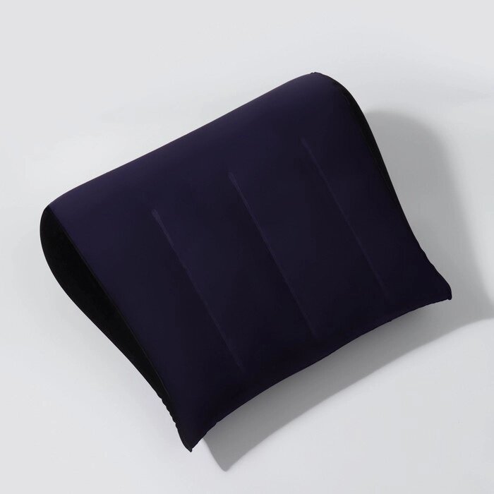 Подушка надувная "Капля", 42  35 см, цвет синий от компании Интернет-гипермаркет «MALL24» - фото 1