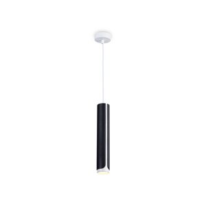 Подвесной светильник со сменной лампой TN51611, GU10, 58х58х300 мм, цвет чёрный, белый