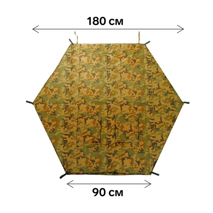 Пол для зимней палатки, 6 углов, 180  180 см, цвета микс от компании Интернет-гипермаркет «MALL24» - фото 1