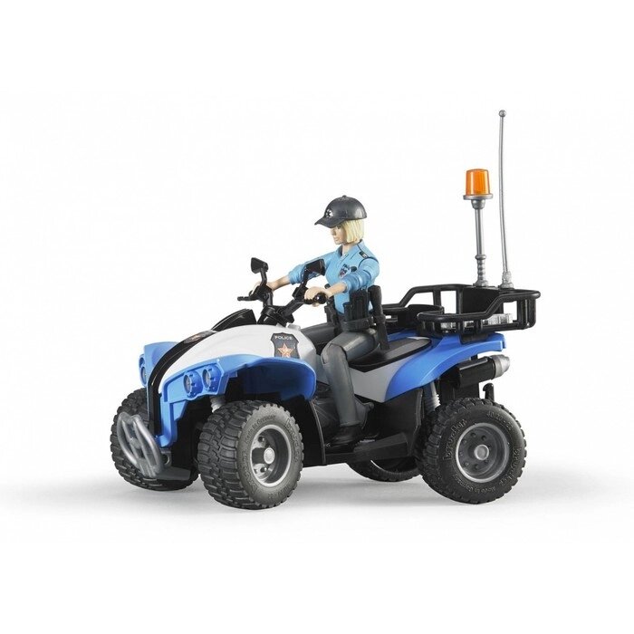 Полицейский квадроцикл с фигуркой, цвет МИКС от компании Интернет-гипермаркет «MALL24» - фото 1