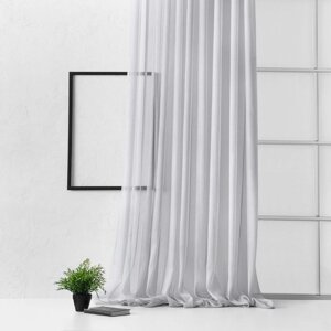 Портьера "Лоунли", размер 500 х 270 см, цвет серый