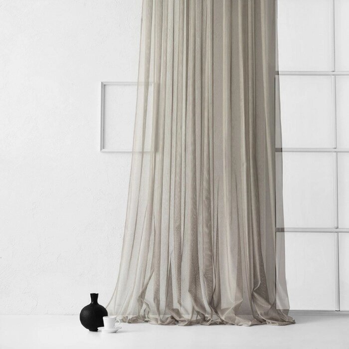Портьера "Стори", размер 300 х 270 см, цвет серый от компании Интернет-гипермаркет «MALL24» - фото 1