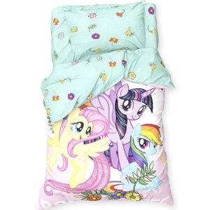 Постельное белье 1,5 сп "Pony team" My Little Pony 143*215 см, 150*214 см, 50*70 см -1 шт