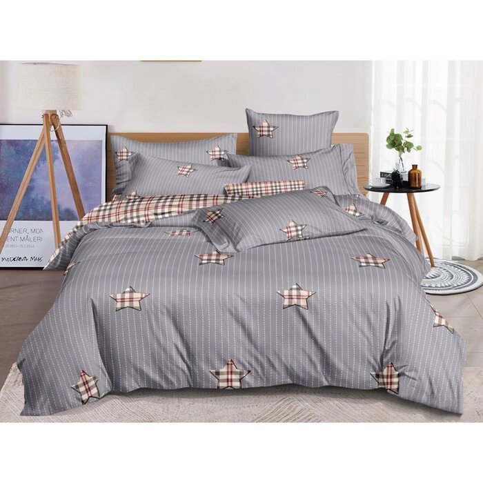 Постельное бельё 2 сп Pure Cotton, размер 200х220 см, 175 х 215 см, 70х70 см - 2 шт от компании Интернет-гипермаркет «MALL24» - фото 1