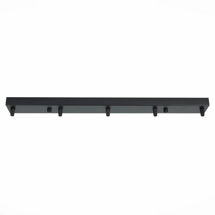 Потолочное крепление на 5 ламп прямоугольное, размер 60x6 см, цвет чёрный от компании Интернет-гипермаркет «MALL24» - фото 1