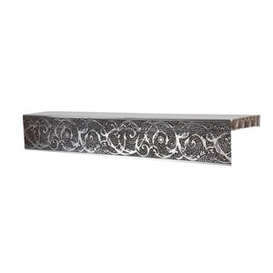 Потолочный карниз двухрядный "Цезарь Вензель", 400 см, цвет серебро шоколад