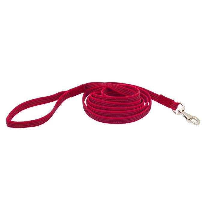 Поводок двусторонний с латексной нитью, 10 м х 2 см, нейлон, красный от компании Интернет-гипермаркет «MALL24» - фото 1
