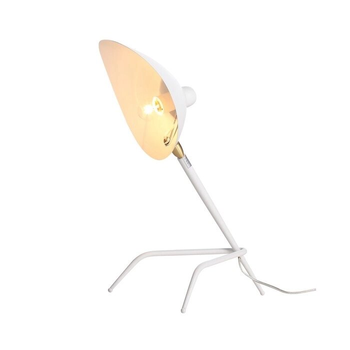 Прикроватная лампа E27, 1x60W, 38x53 см, цвет белый от компании Интернет-гипермаркет «MALL24» - фото 1