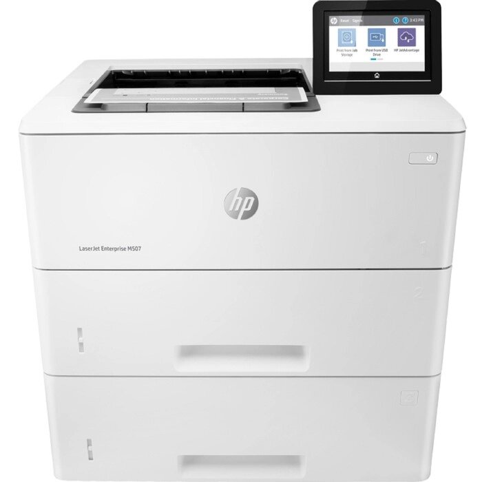 Принтер, лаз ч/б HP LaserJet Enterprise M507x (1PV88A), A4, WiFi от компании Интернет-гипермаркет «MALL24» - фото 1