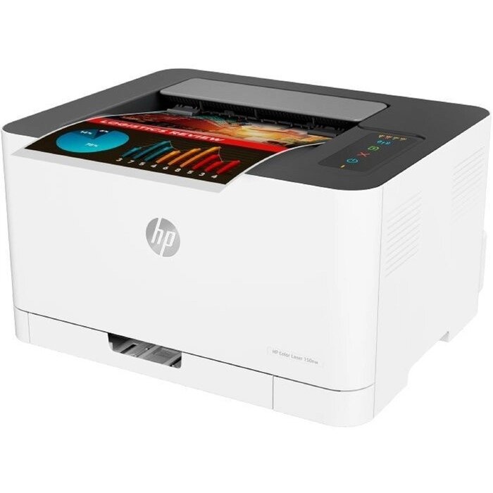 Принтер, лаз цв HP Color LaserJet 150nw (4ZB95A), A4, WiFi от компании Интернет-гипермаркет «MALL24» - фото 1