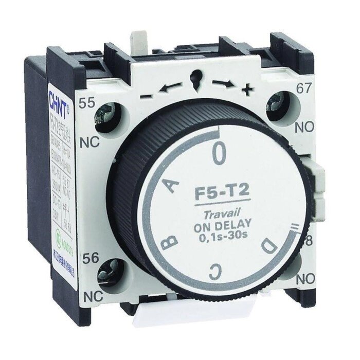 Приставка выдержка времени F5-T0 к контактору NC1 NC2 и NXC (R) CHINT 258021 от компании Интернет-гипермаркет «MALL24» - фото 1