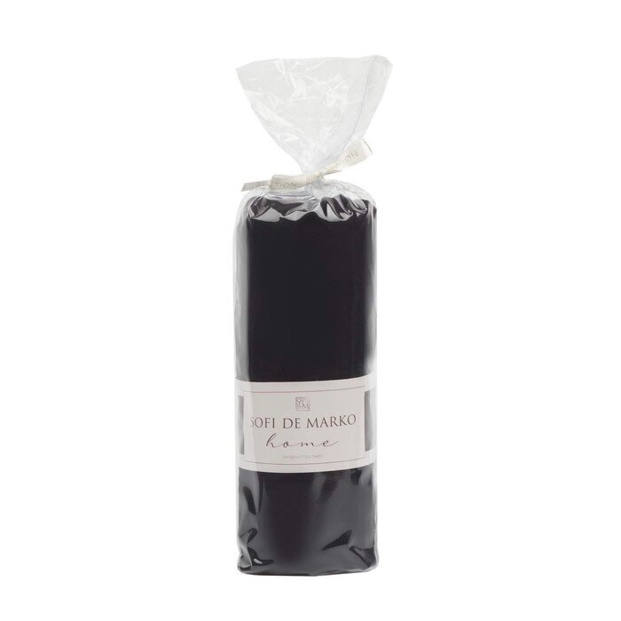 Простыня "Мармарис", размер 180х200х30 см, цвет чёрный от компании Интернет-гипермаркет «MALL24» - фото 1