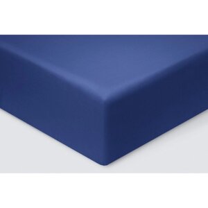 Простыня на резинке "Моноспейс", размер 180х200х23 см, цвет темно-синий