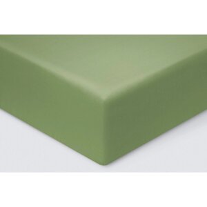 Простыня на резинке "Моноспейс", размер 90х200х23 см, цвет зеленый