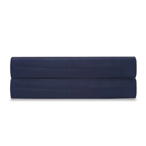 Простыня на резинке темно-синего цвета Essential, размер 160х200х28 см