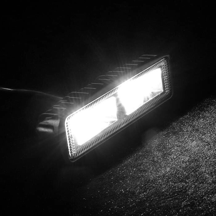Противотуманная фара, 20 LED, IP67, 60 Вт, 12-24 В, направленный свет от компании Интернет-гипермаркет «MALL24» - фото 1