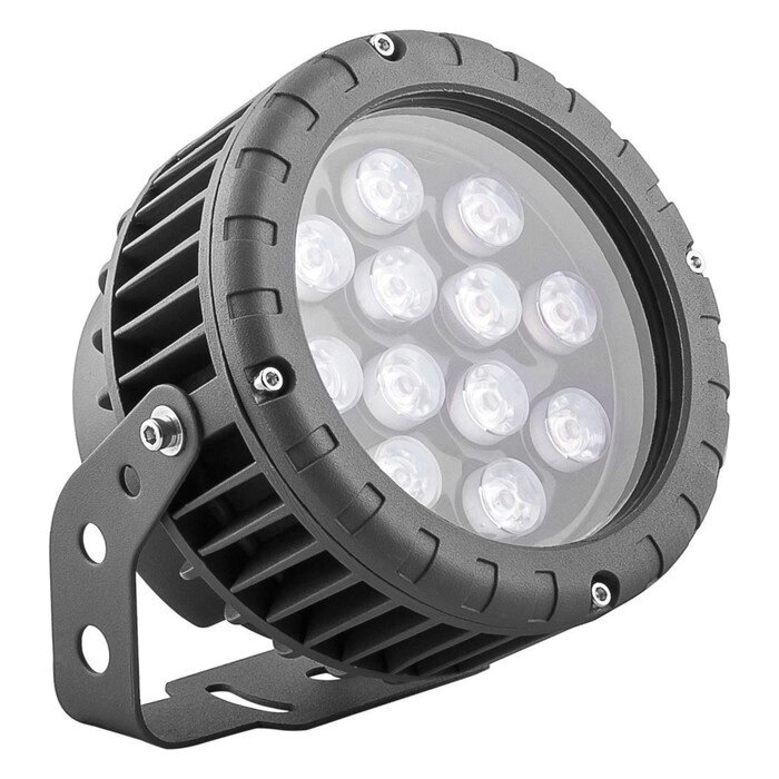 Прожектор ландшафтно-архитектурный Feron LL-883, IP65, LED, 12 Вт, 150х150х200 мм, цвет металлик от компании Интернет-гипермаркет «MALL24» - фото 1