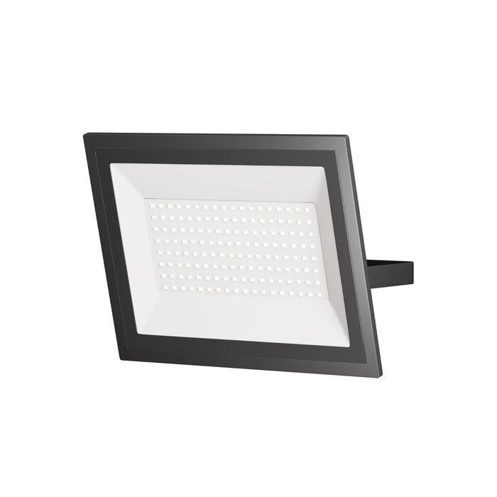 Прожектор Outdoor FL001-L100B6K Flood, 270х30х210 мм, LED, 100Вт, 7000Лм, 6500К, цвет чёрный от компании Интернет-гипермаркет «MALL24» - фото 1