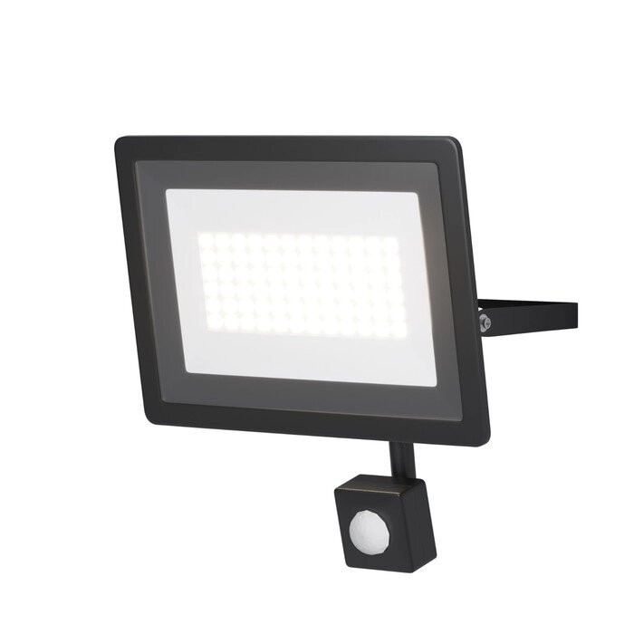 Прожектор Outdoor FL001-L50B4KSR Flood, 205х30х200 мм, LED, 50Вт, 3500Лм, 4000К, цвет чёрный от компании Интернет-гипермаркет «MALL24» - фото 1