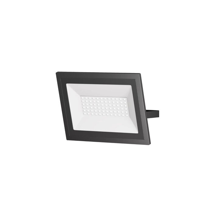 Прожектор Outdoor FL001-L50B6K Flood, 205х30х145 мм, LED, 50Вт, 3500Лм, 6500К, цвет чёрный от компании Интернет-гипермаркет «MALL24» - фото 1