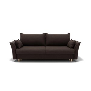Прямой диван "Барселона 1", механизм пантограф, велюр, цвет гелекси лайт 004