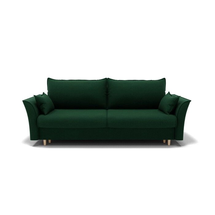 Прямой диван "Барселона 1", механизм пантограф, велюр, цвет гелекси лайт 010 от компании Интернет-гипермаркет «MALL24» - фото 1