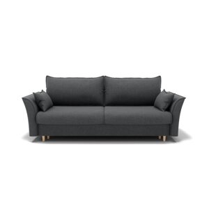 Прямой диван "Барселона 1", механизм пантограф, велюр, цвет гелекси лайт 021