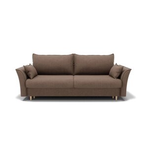 Прямой диван "Барселона 1", механизм пантограф, велюр, цвет гелекси лайт 023