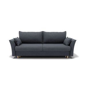 Прямой диван "Барселона 1", механизм пантограф, велюр, цвет гелекси лайт 026