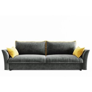 Прямой диван "Барселона", механизм пантограф, велюр, цвет селфи 07 / селфи 08