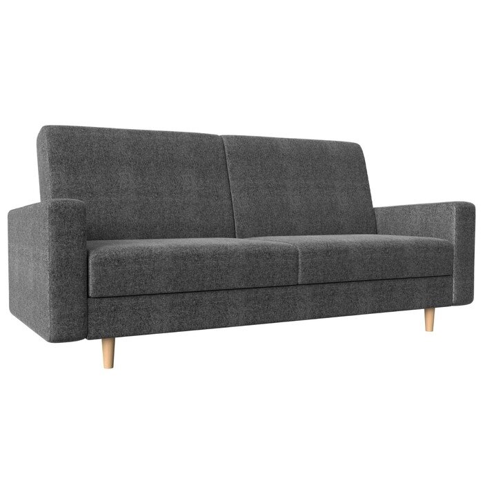 Прямой диван "Бонн", механизм книжка, рогожка, цвет серый от компании Интернет-гипермаркет «MALL24» - фото 1