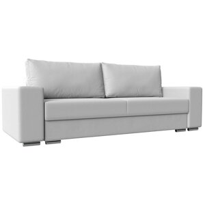 Прямой диван "Дрезден", механизм пантограф, экокожа, цвет белый
