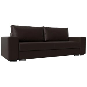 Прямой диван "Дрезден", механизм пантограф, экокожа, цвет коричневый