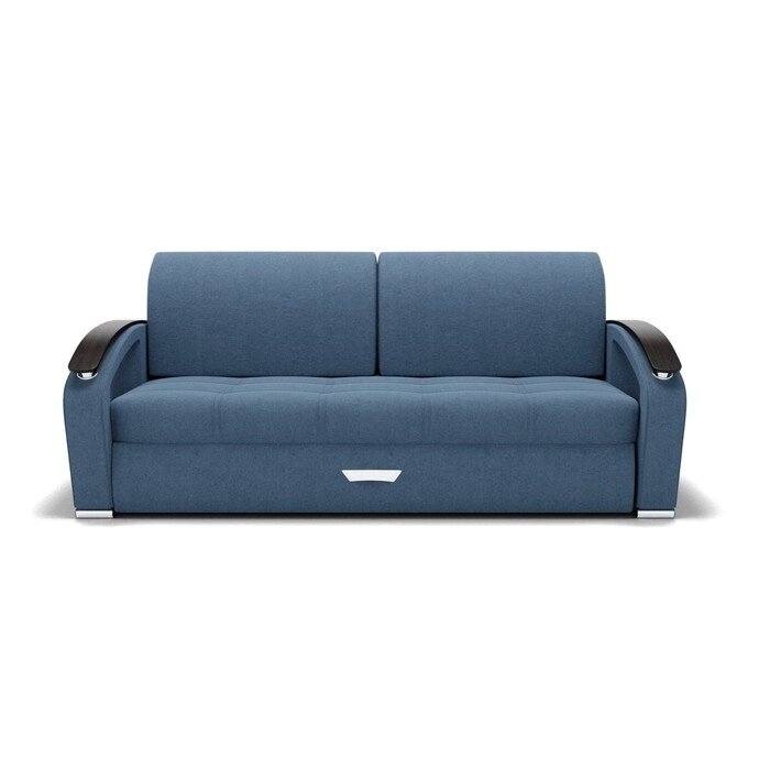 Прямой диван "Дубай 1", механизм выкатной, ППУ, велюр, цвет гелекси лайт 022 от компании Интернет-гипермаркет «MALL24» - фото 1