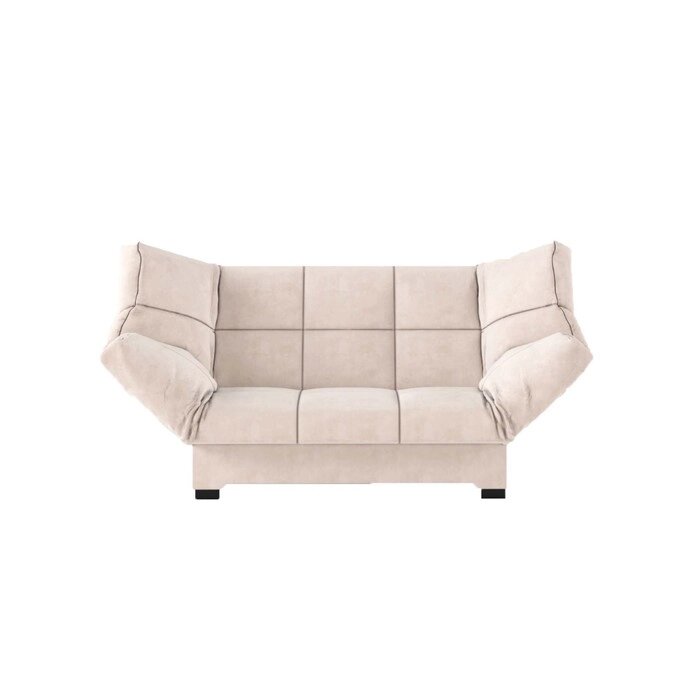 Прямой диван "Джакарта", механизм клик-кляк, велюр, цвет розовый от компании Интернет-гипермаркет «MALL24» - фото 1