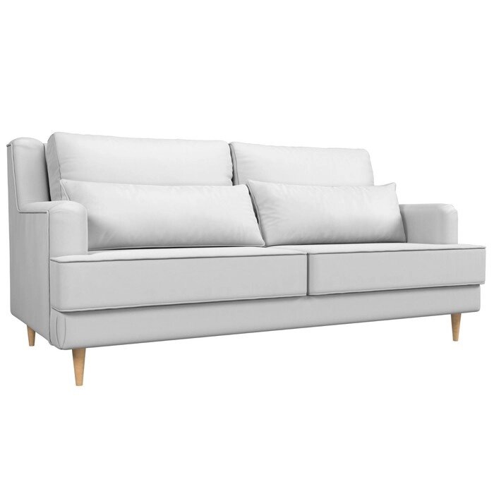 Прямой диван "Джерси", экокожа, цвет белый от компании Интернет-гипермаркет «MALL24» - фото 1