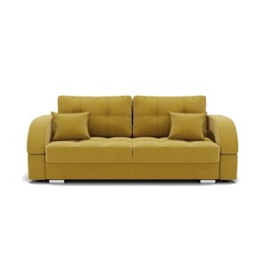 Прямой диван "Элита 1", механизм пантограф, велюр, цвет селфи 08