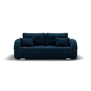 Прямой диван "Элита 1", механизм пантограф, велюр, цвет селфи 12