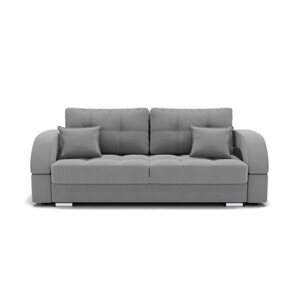Прямой диван "Элита 1", механизм пантограф, велюр, цвет селфи 15
