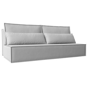 Прямой диван "Фабио Лайт", механизм еврокнижка, экокожа, цвет белый