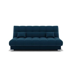 Прямой диван "Фиеста 1", механизм книжка, велюр, цвет селфи 12