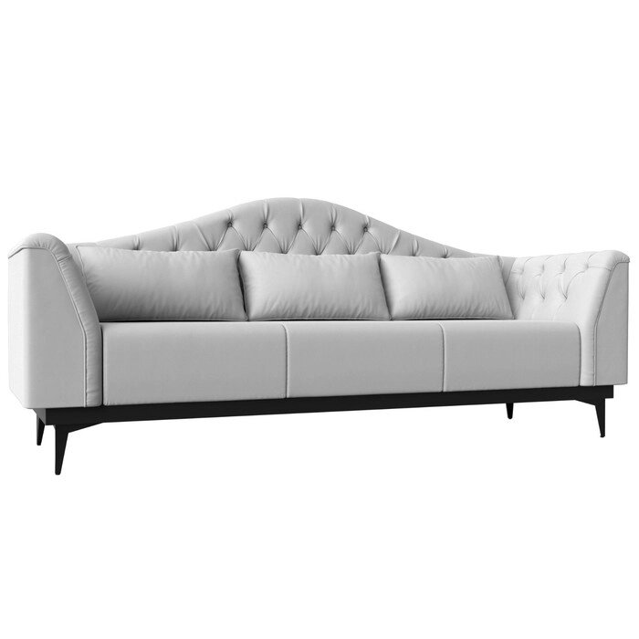 Прямой диван "Флорида", экокожа, цвет белый от компании Интернет-гипермаркет «MALL24» - фото 1