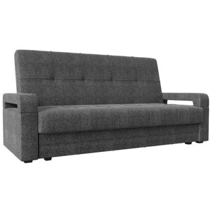 Прямой диван "Гермес лайт", механизм книжка, рогожка, цвет серый