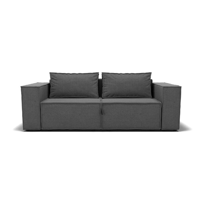 Прямой диван "Хилтон", механизм еврокнижка с релаксом, велюр, цвет гелекси лайт 021 от компании Интернет-гипермаркет «MALL24» - фото 1