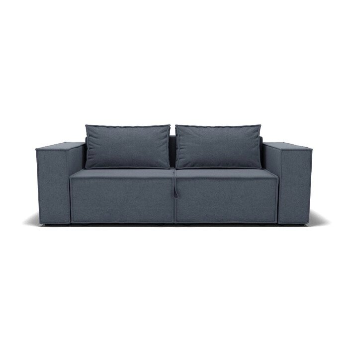 Прямой диван "Хилтон", механизм еврокнижка с релаксом, велюр, цвет гелекси лайт 026 от компании Интернет-гипермаркет «MALL24» - фото 1